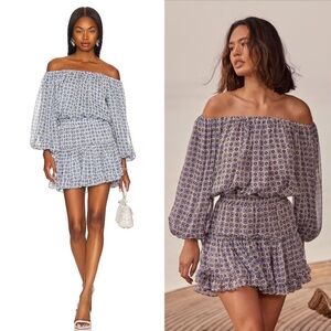 NWT | Revolve x Misa | Zonia Off Shoulder Dress | Sz M
